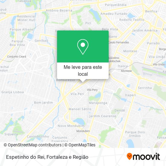 Espetinho do Rei mapa