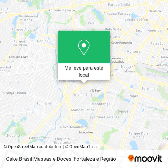 Cake Brasil Massas e Doces mapa