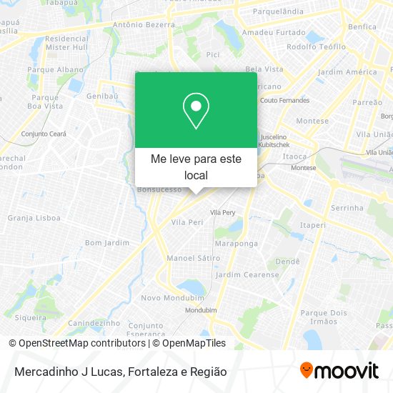 Mercadinho J Lucas mapa