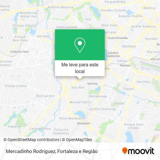 Mercadinho Rodriguez mapa