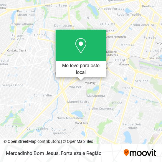 Mercadinho Bom Jesus mapa