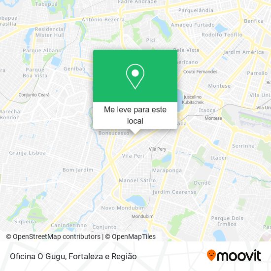 Oficina O Gugu mapa