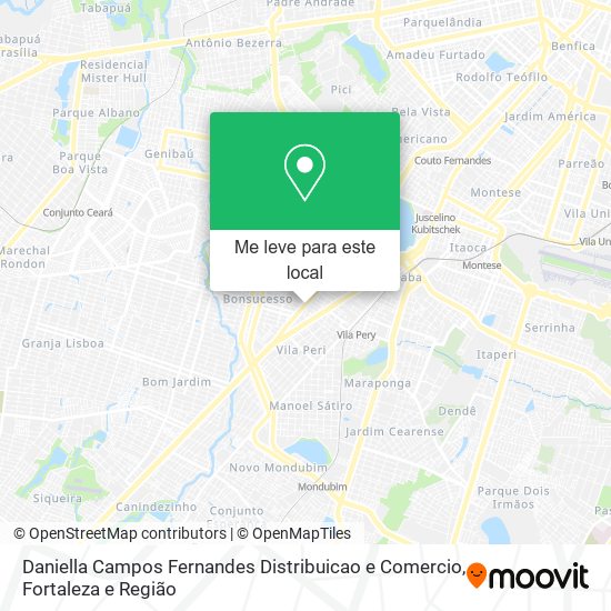 Daniella Campos Fernandes Distribuicao e Comercio mapa