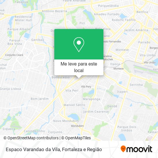 Espaco Varandao da Vila mapa