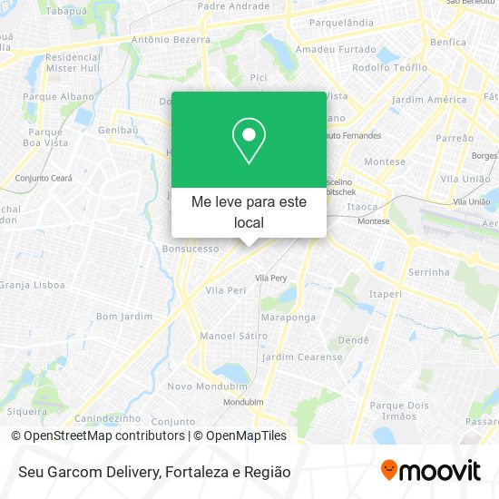 Seu Garcom Delivery mapa