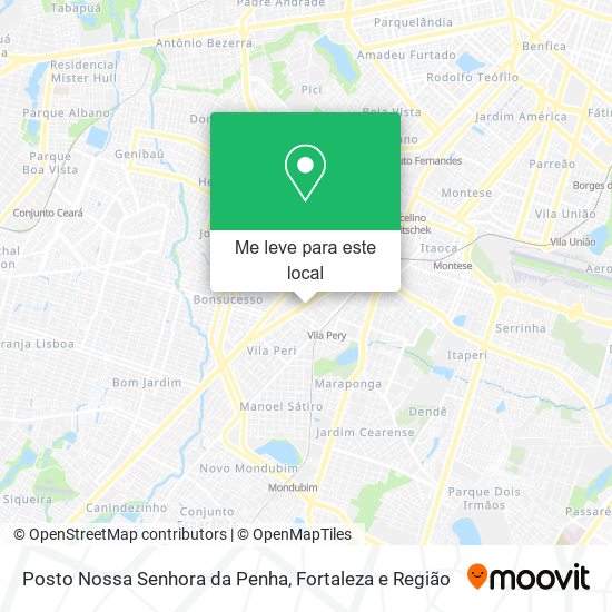 Posto Nossa Senhora da Penha mapa