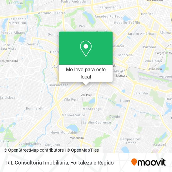 R L Consultoria Imobiliaria mapa