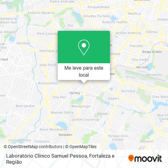 Laboratório Clínico Samuel Pessoa mapa