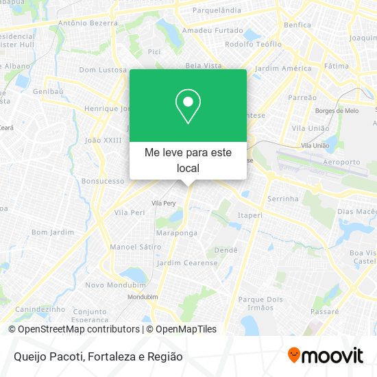 Queijo Pacoti mapa