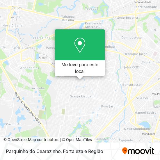 Parquinho do Cearazinho mapa