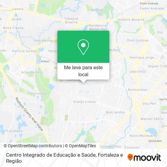 Centro Integrado de Educação e Saúde mapa