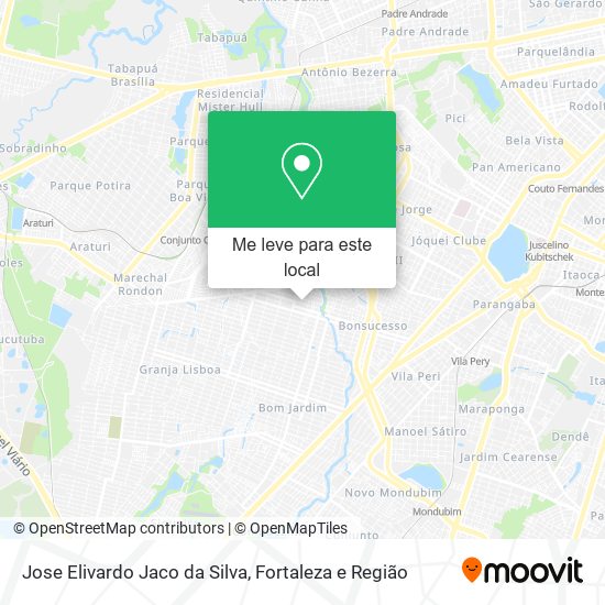 Jose Elivardo Jaco da Silva mapa