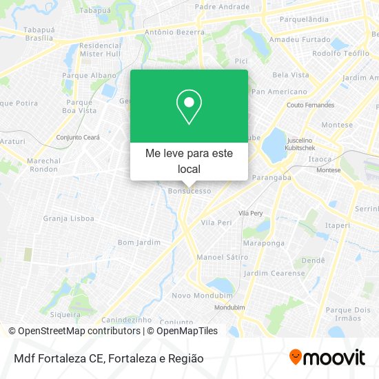 Mdf Fortaleza CE mapa