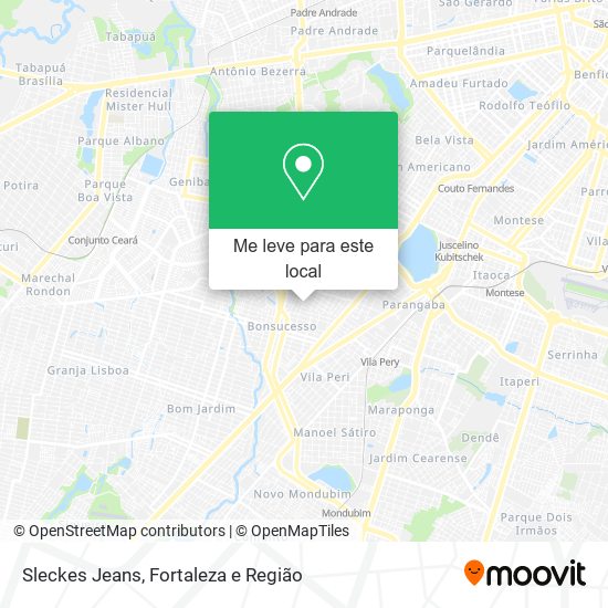 Sleckes Jeans mapa