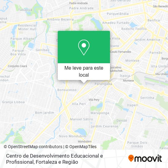 Centro de Desenvolvimento Educacional e Profissional mapa