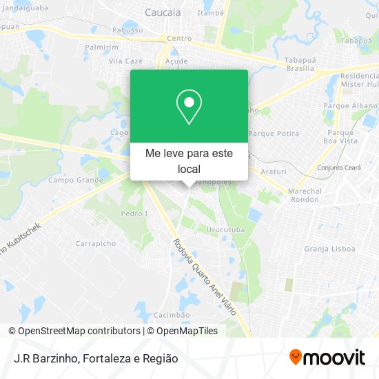 J.R Barzinho mapa