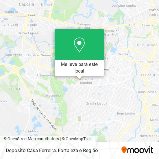 Deposito Casa Ferreira mapa