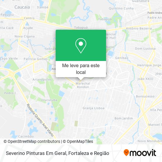 Severino Pinturas Em Geral mapa