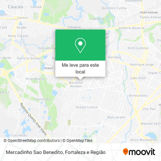 Mercadinho Sao Benedito mapa