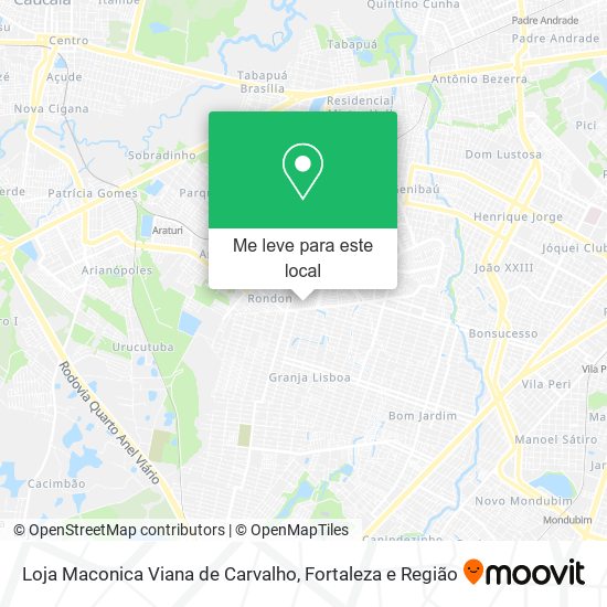 Loja Maconica Viana de Carvalho mapa