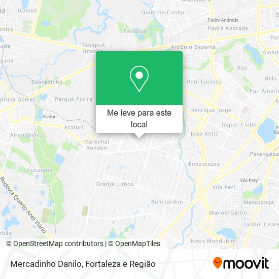 Mercadinho Danilo mapa