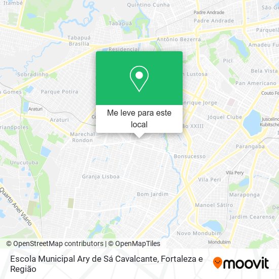 Escola Municipal Ary de Sá Cavalcante mapa