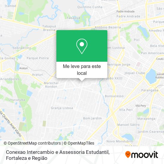 Conexao Intercambio e Assessoria Estudantil mapa