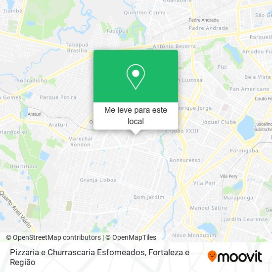 Pizzaria e Churrascaria Esfomeados mapa