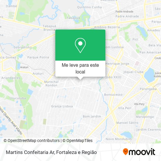 Martins Confeitaria Ar mapa