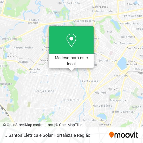 J Santos Eletrica e Solar mapa