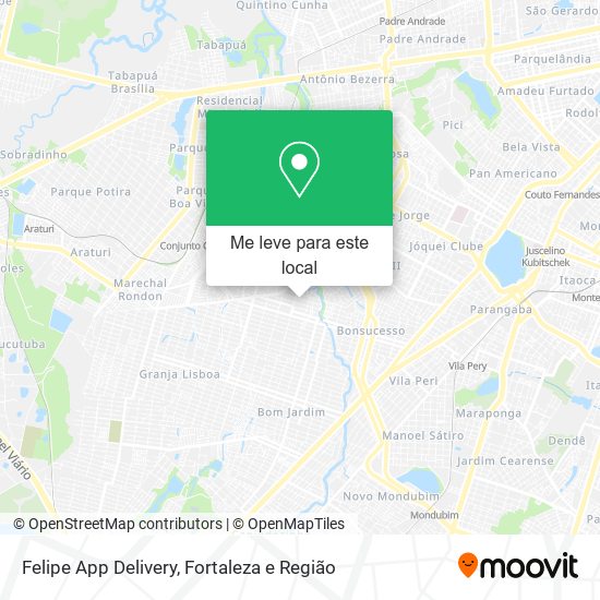 Felipe App Delivery mapa