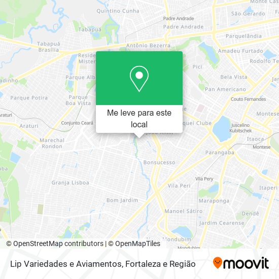 Lip Variedades e Aviamentos mapa