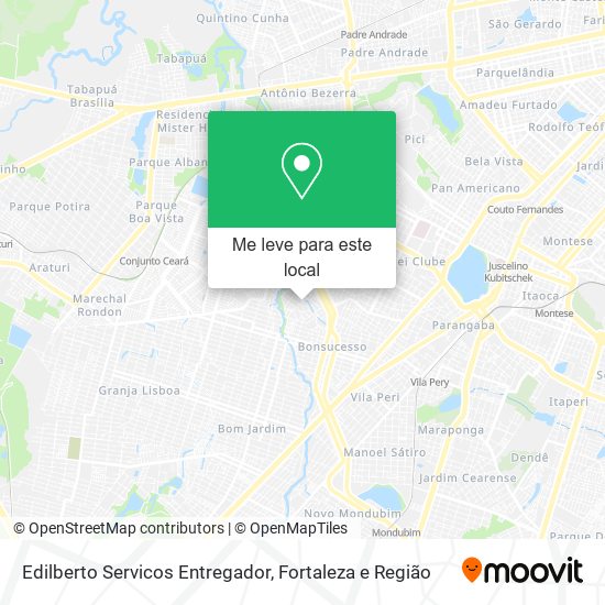 Edilberto Servicos Entregador mapa