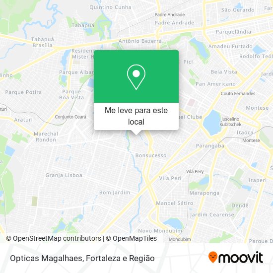 Opticas Magalhaes mapa