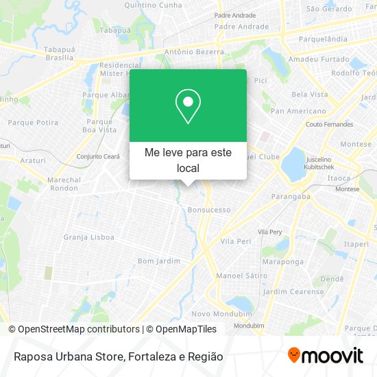 Raposa Urbana Store mapa