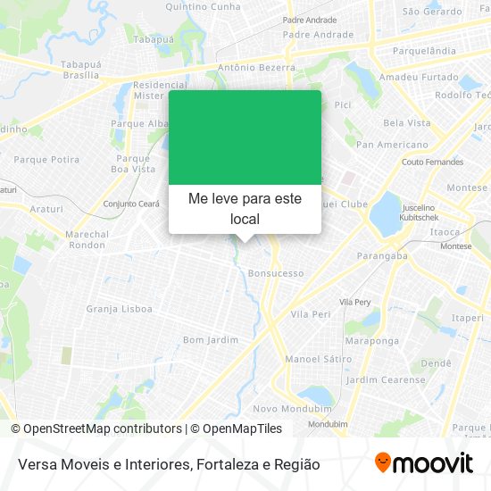 Versa Moveis e Interiores mapa