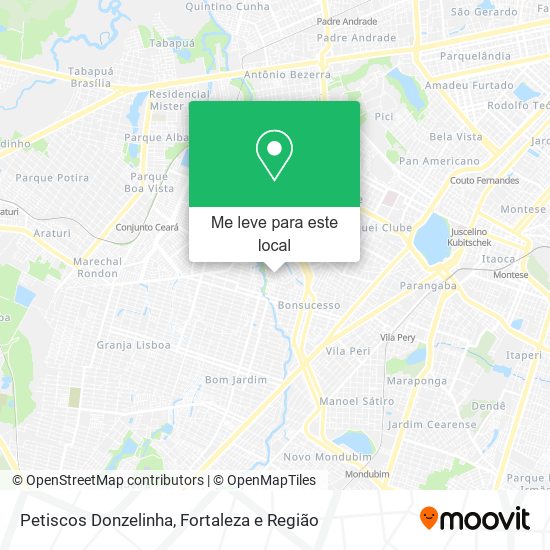 Petiscos Donzelinha mapa