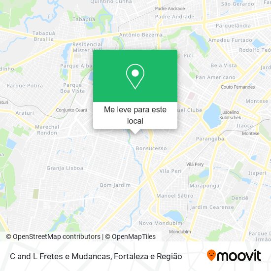 C and L Fretes e Mudancas mapa