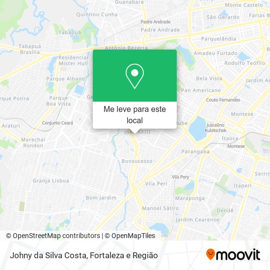 Johny da Silva Costa mapa