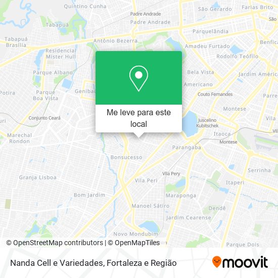 Nanda Cell e Variedades mapa