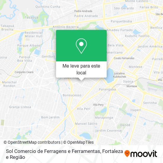 Sol Comercio de Ferragens e Ferramentas mapa