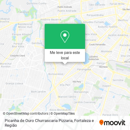 Picanha de Ouro Churrascaria Pizzaria mapa
