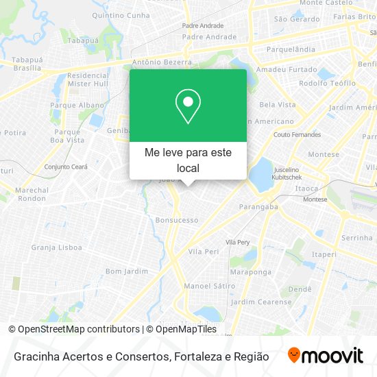 Gracinha Acertos e Consertos mapa