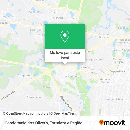 Condomínio dos Oliver's mapa