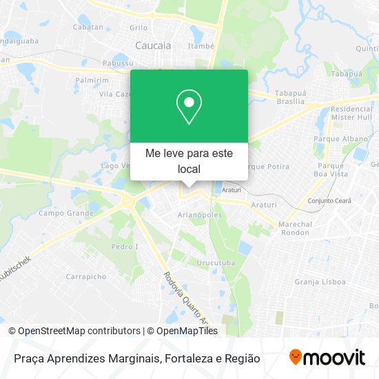 Praça Aprendizes Marginais mapa