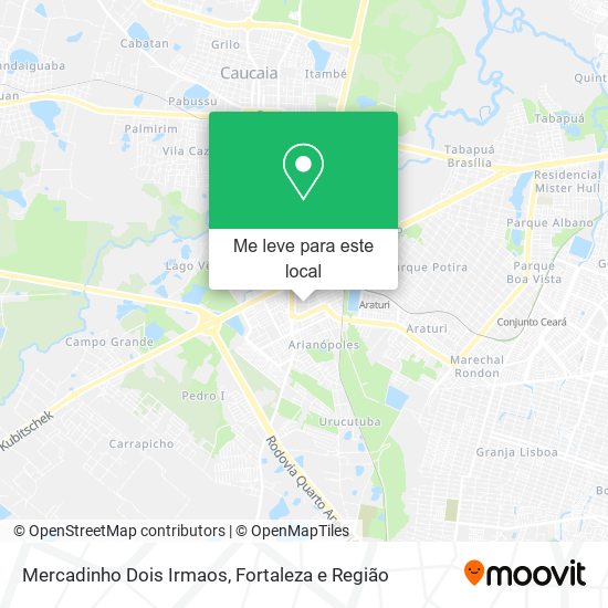 Mercadinho Dois Irmaos mapa