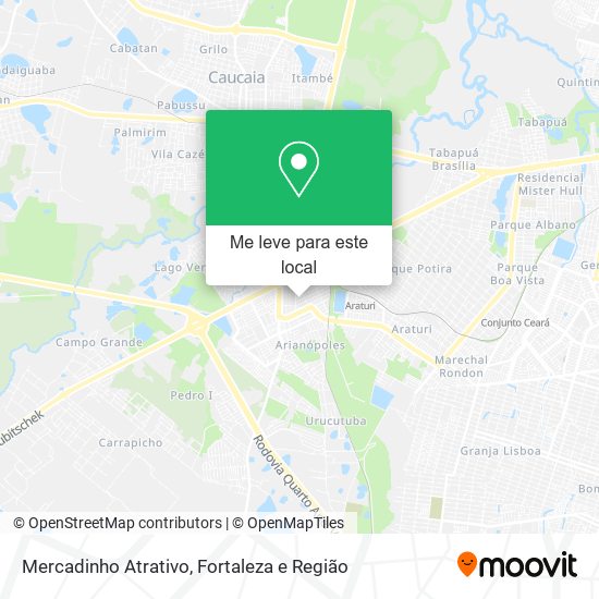 Mercadinho Atrativo mapa