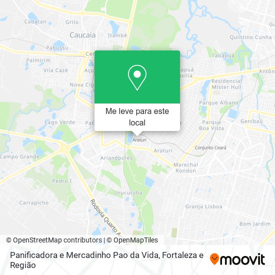 Panificadora e Mercadinho Pao da Vida mapa