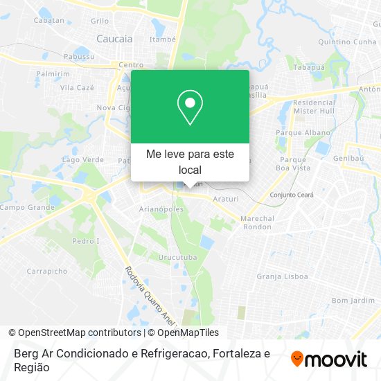 Berg Ar Condicionado e Refrigeracao mapa