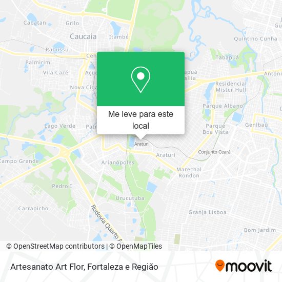 Artesanato Art Flor mapa